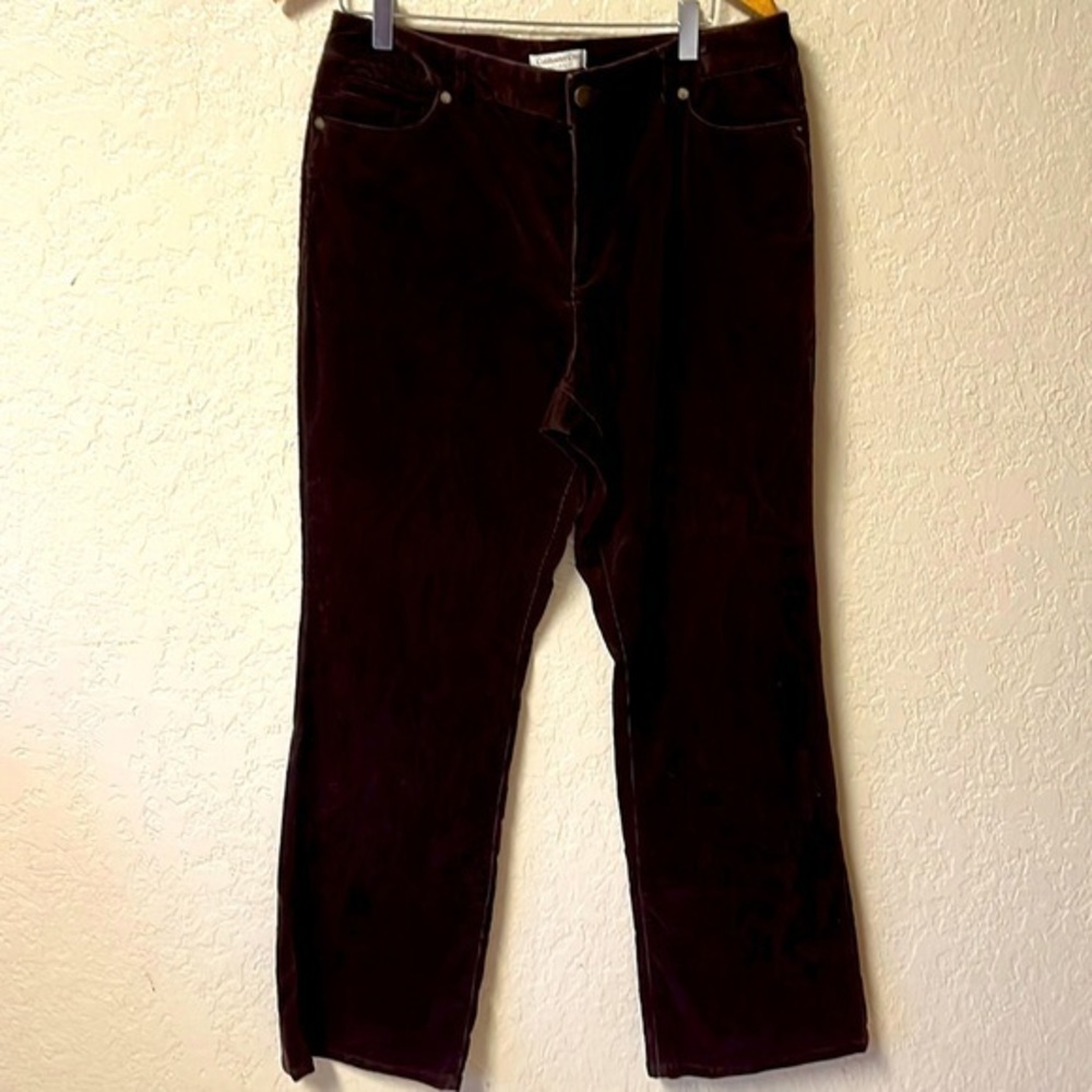 Corduroy Wide Leg Jeans. Dark Chocolate Brown.‎ Size 12. Mom Jeans.